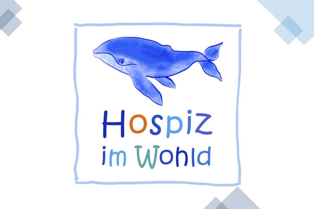 Logo Kinderhospiz mit blauem Wal