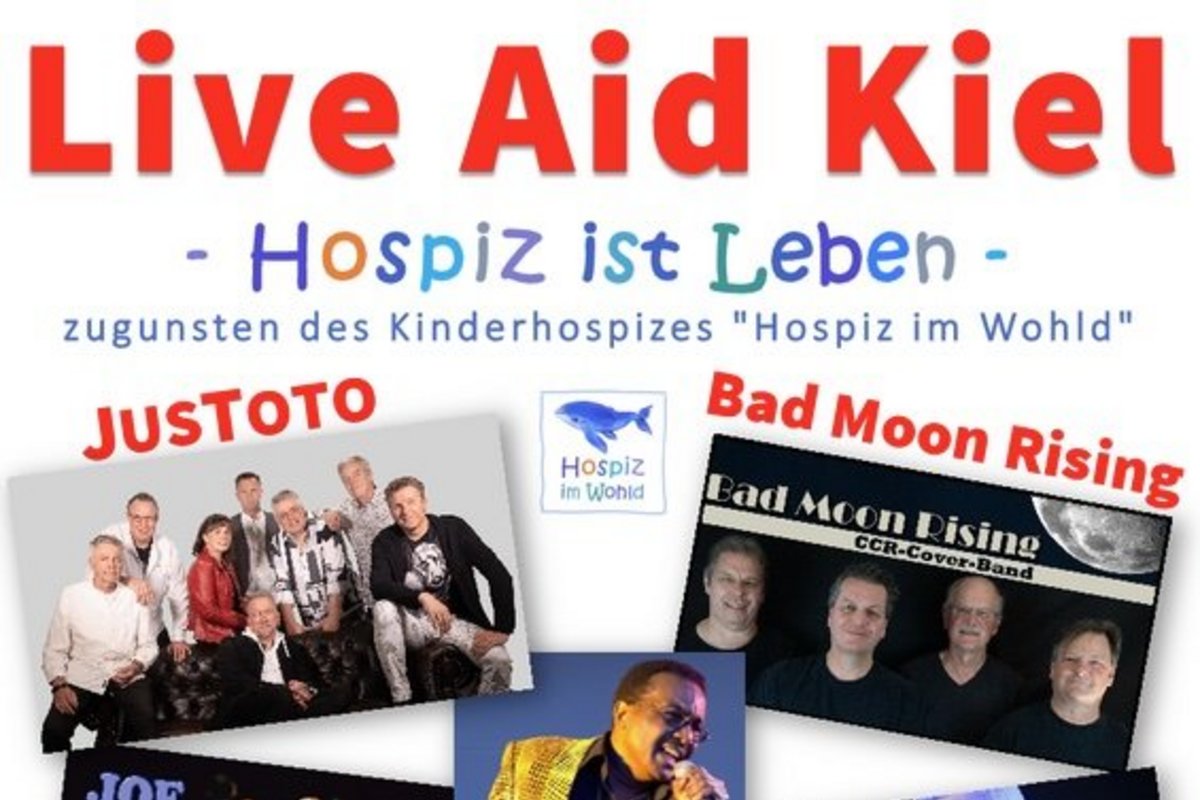 Plakatausschnitt zur Live Aid Kiel Veranstaltung