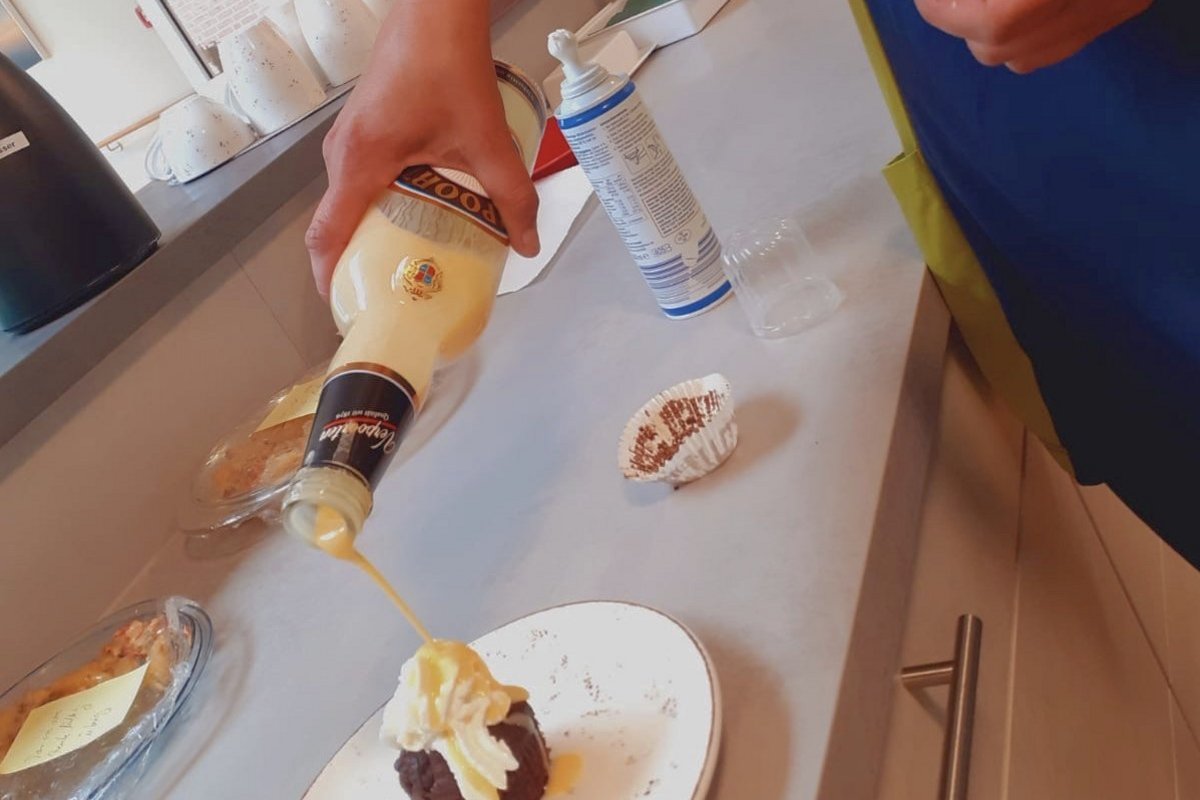 Muffin mit Eierlikör