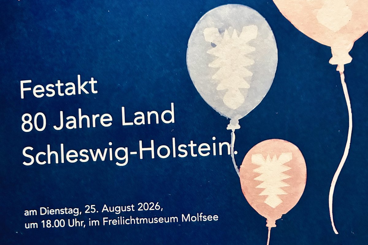 Einladung 80 Jahre Festakt Schleswig Holstein